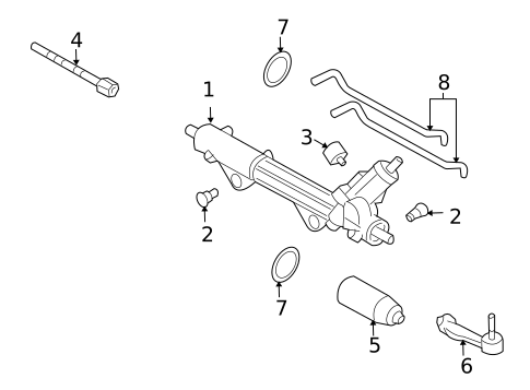 Steering Gear & Linkage for 2005 Ford Thunderbird #0
