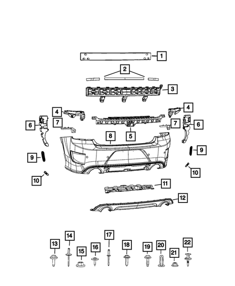 Rear Bumper and Fascia for 2023 Dodge Charger #1