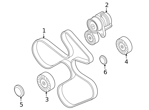 Belts & Pulleys for 2008 BMW 135i #0