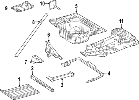 Rear Floor & Rails for 2025 Mercedes-Benz S 63 AMG® E Performance #1