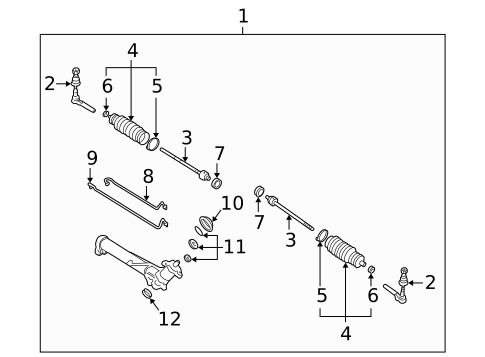 Steering Gear & Linkage for 2004 Oldsmobile Alero #0