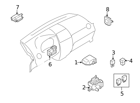 Horn for 2011 Suzuki SX4 #1