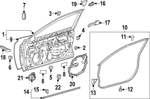 Door & Components for 2025 Toyota Camry #0