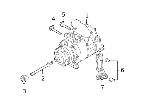 Condenser, Compressor & Lines for 2005 Audi A6 Quattro #0