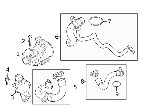 Hoses & Pipes for 2017 BMW X5 #0