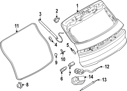 Liftgate for 2024 Porsche Cayenne #0