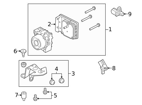 ABS Components for 2013 Ford Focus #1