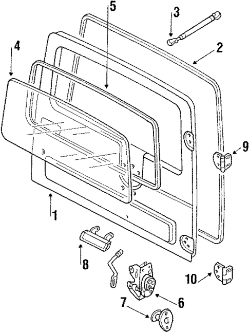 Tailgate for 1988 Suzuki Samurai #0