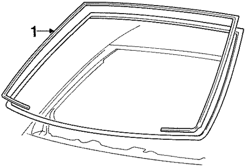 Reveal Moldings for 2002 Ford Crown Victoria #1