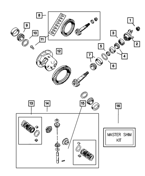 Differential and Housing for 2001 Jeep Grand Cherokee #3