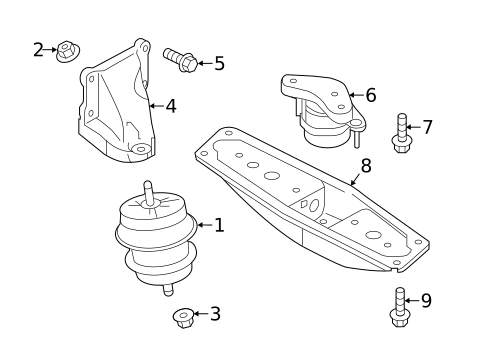 Engine & Trans Mounting for 2019 Infiniti Q60 #1