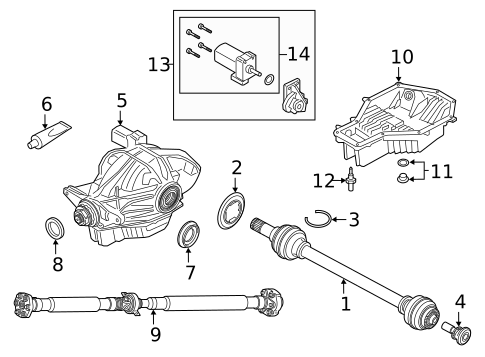 Axle & Differential for 2021 BMW X6 #0