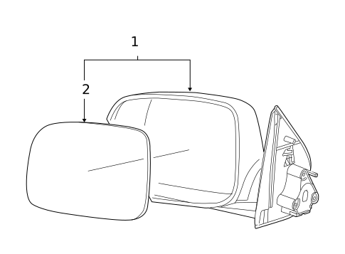 Outside Mirrors for 2005 GMC Canyon #0