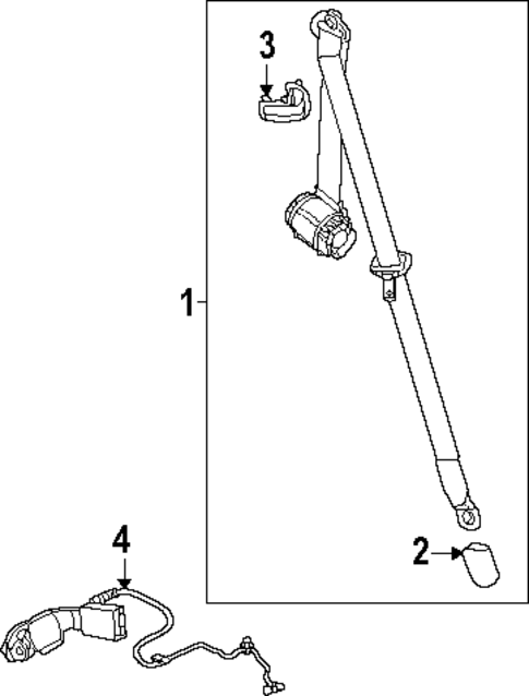 Second Row Seat Belts for 2025 Cadillac ESCALADE IQ #0