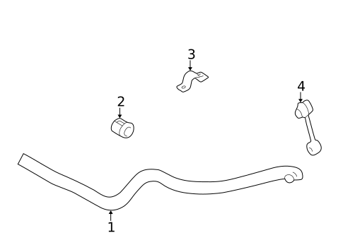 Stabilizer Bar & Components for 2004 Jaguar XK8 #1