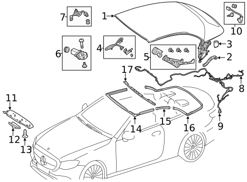 Frame & Components for 2022 Mercedes-Benz C43 AMG #1