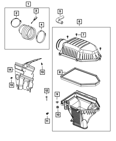 Air Cleaner for 2017 Dodge Challenger #0