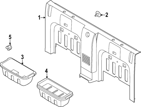 Interior Trim - Cab for 2022 Nissan Frontier #5