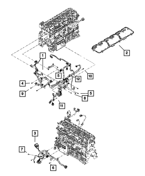 Wiring-Powertrain for 2011 Ram 2500 #0