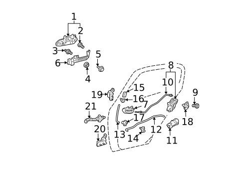 Rear Door for 2004 Scion xB #0