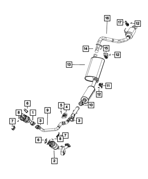 Exhaust System for 2023 Jeep Gladiator #2