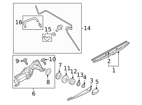 Wipers for 2007 Subaru Forester #1