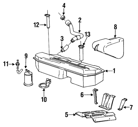 Fuel System Components for 1989 BMW 325i #0