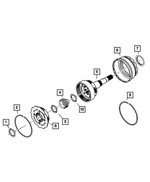 Gear Train for 2007 Jeep Commander #3