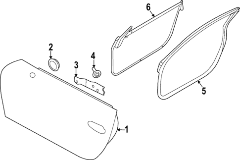 Door & Components for 2023 Porsche 911 #0