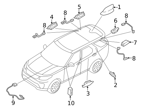 Antenna & Radio for 2022 Land Rover Discovery Sport #6
