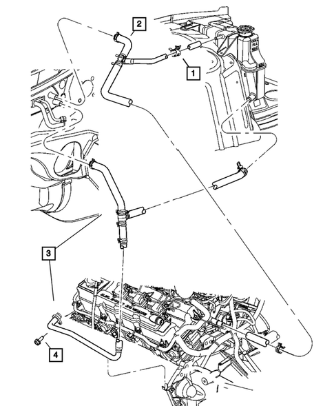 Air Conditioner and Heater Plumbing for 2006 Chrysler 300 #1