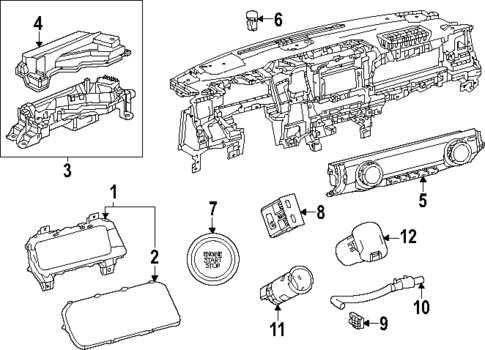 Cluster & Switches for 2025 Toyota 4Runner #0