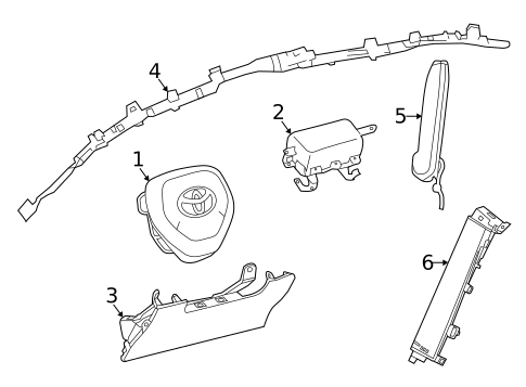 Air Bag Components for 2025 Toyota Corolla Cross #0