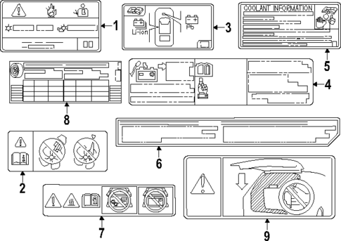 Labels for 2024 Lexus RZ450e #0