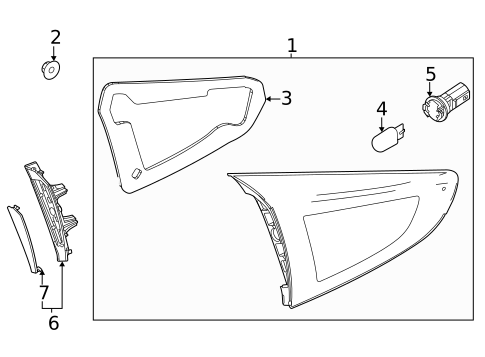 Backup Lamps for 2020 Toyota Yaris #1