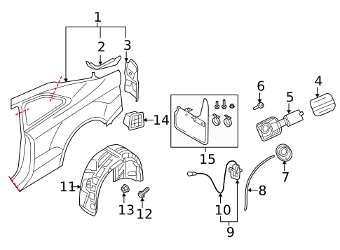 Fuel Door for 2010 Audi A5 Quattro #0