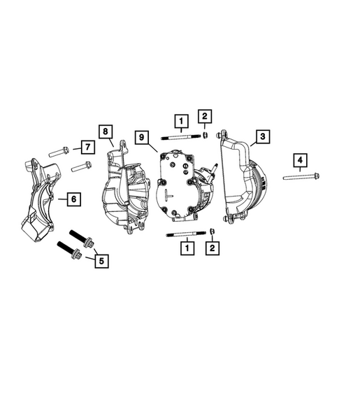 Air Conditioner Compressor and Mounting for 2026 Dodge Charger Daytona #0