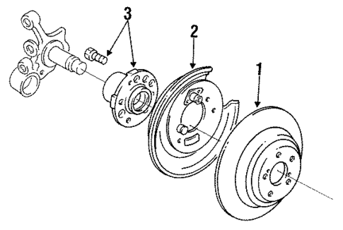 Rear Brakes for 1994 Subaru Legacy #1