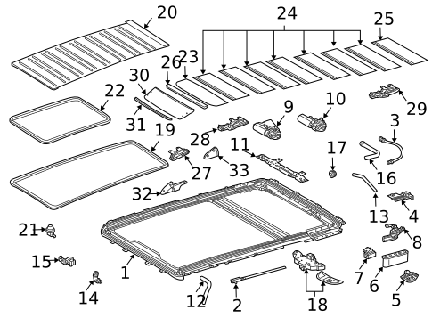 Sunroof for 2000 Mercedes-Benz ML430 #0