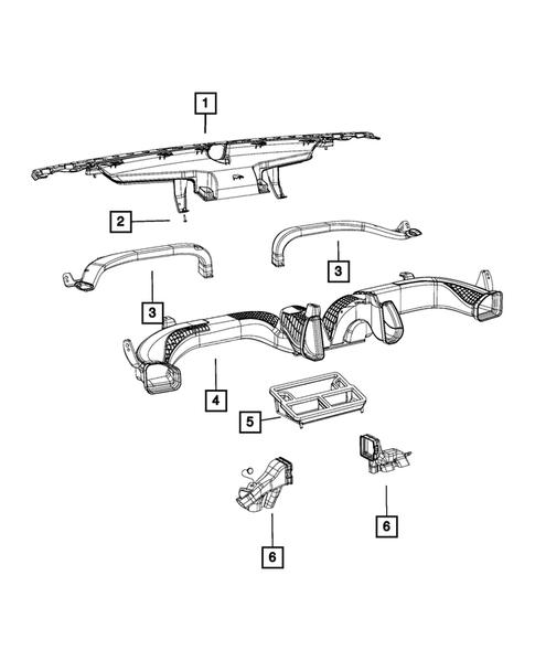 Air Ducts for 2015 Jeep Cherokee #1