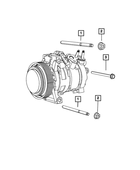 Air Conditioner Compressor and Mounting for 2018 Dodge Challenger #1
