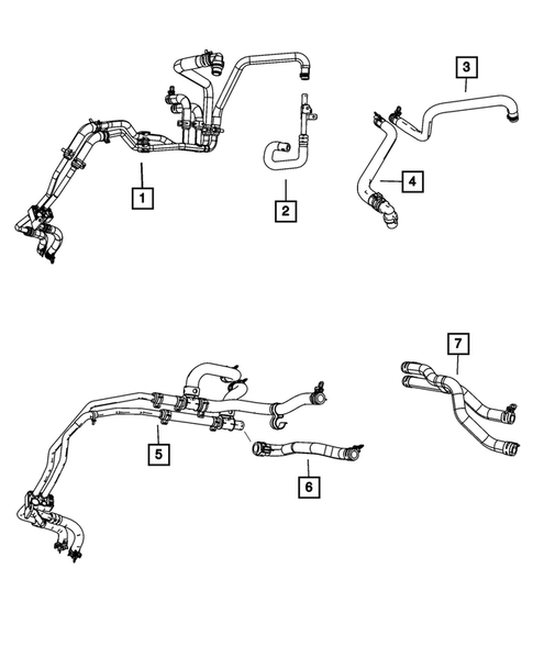Air Conditioner and Heater Plumbing for 2013 Dodge Journey #2