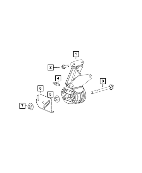 Engine Mounting for 2022 Ram 1500 #7