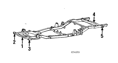 Frame for 1986 Mitsubishi Mighty Max #0
