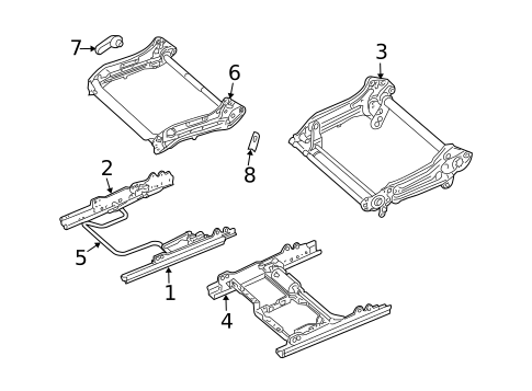 Tracks & Components for 2008 Dodge Durango #1