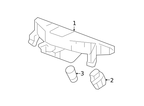 High Mounted Stop Lamp for 2010 Honda Accord #0