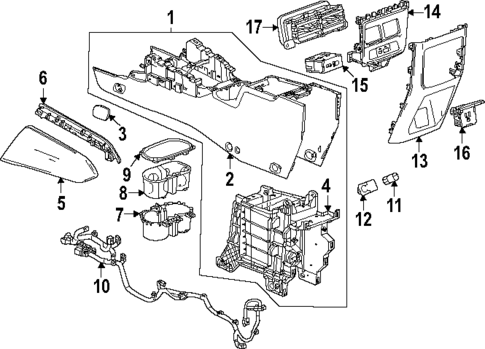 Center Console for 2023 GMC Canyon #1