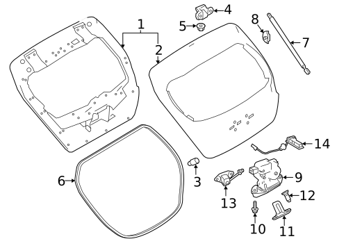 Gate & Hardware for 2022 Nissan LEAF #0