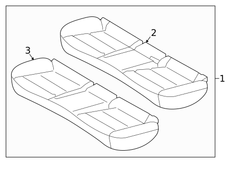 Rear Seat Components for 2021 Hyundai Ioniq #2