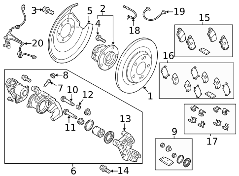 Brake Components for 2020 Mitsubishi Eclipse Cross #1
